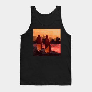 Monks by the River Tank Top